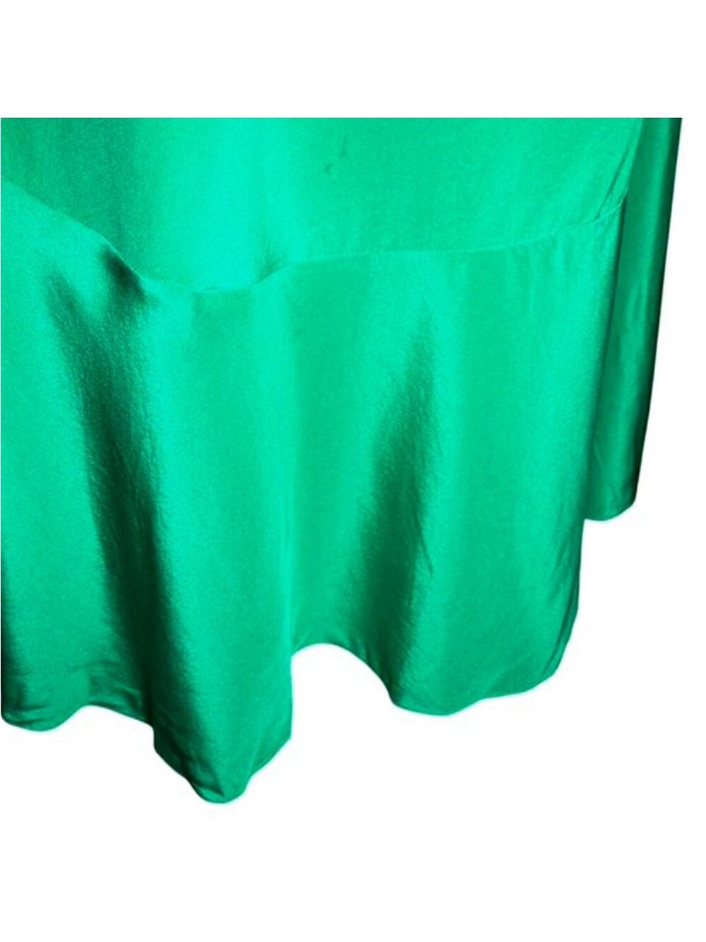 JAYGODFREY SILK Strapless Emerald Green High-Low Maxi Dress Sz 8 - Picture 5 of 6